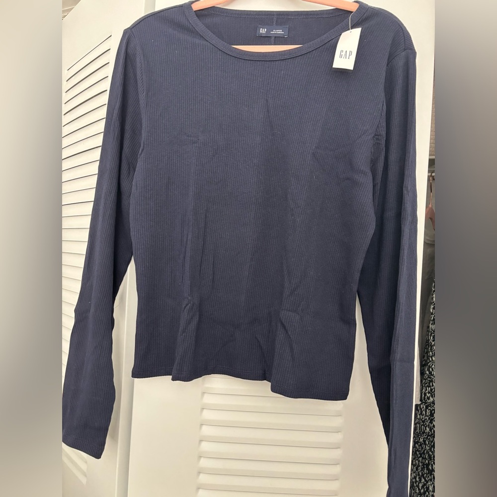 Gap Navy Ribbed Long Sleeve XL